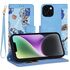 Husa tip carte pentru  iPhone 14, functie stand si port carduri, negru