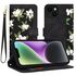 Husa tip carte pentru  iPhone 14, functie stand si port carduri, negru