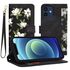Husa tip carte pentru iPhone 12, functie stand si port carduri, albastru