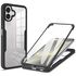 Pachet 360: Husa cu folie integrata pentru  Samsung Galaxy A06 Cover360 fata / spate - negru