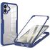 Pachet 360: Husa cu folie integrata pentru  Samsung Galaxy A06 Cover360 fata / spate - negru