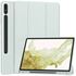 Husa pentru  Samsung Galaxy Tab S8 Soft Shell cu functie wake-up/sleep si compartiment pentru stylus, tip stand - mov