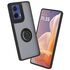 Husa de protectie pentru  Motorola Moto G85 premium cu inel stand rotativ, suport magnetic si bumper anti-alunecare - negru