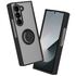 Husa de protectie pentru  Samsung Galaxy Z Fold 6 premium cu inel stand rotativ, suport magnetic si bumper anti-alunecare - negru
