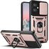 Husa pentru  Oppo A40 Ring Armor Kickstand Tough Rugged Cover cu protectie camera, negru