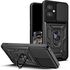 Husa pentru  Oppo A40 Ring Armor Kickstand Tough Rugged Cover cu protectie camera, negru