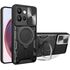 Husa pentru  Motorola Edge 50 Neo cu protecție pentru cameră și suport magnetic integrat Ring Shockproof, roz