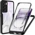 Pachet 360: Husa cu folie integrata pentru  Oppo Reno 12 Cover360 fata / spate - mov