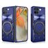 Husa pentru  Google Pixel 9 Pro Fold cu protecție pentru cameră și suport magnetic integrat Ring Shockproof, mov