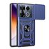 Husa pentru  Infinix Note 40 Pro+ Ring Armor Kickstand Tough Rugged Cover cu protectie camera, negru