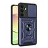 Husa pentru  Samsung Galaxy A16 Ring Armor Kickstand Tough Rugged Cover cu protectie camera, albastru