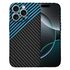 Husa pentru  iPhone 16 Pro CarbonFiber UltraSlim, Lightweight, albastru