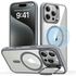Pachet 360: Folie din sticla + Husa pentru  iPhone 16 Pro Max - ESR Classic Hybrid HaloLock cu Magsafe si Kickstand - negru mat