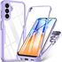 Pachet 360: Husa cu folie integrata pentru  Samsung Galaxy A16 Cover360 fata / spate - negru