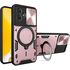 Husa pentru  Motorola Moto G55 cu protecție pentru cameră și suport magnetic integrat Ring Shockproof, rosu