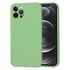 Husa pentru  iPhone 12 Pro Liquid Silicone cu MagSafe, subțire, captusita cu microfibra, anti amprentă, protectie cameră foto, verde