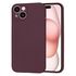 Husa pentru  iPhone 15 Liquid Silicone cu MagSafe, subțire, captusita cu microfibra, anti amprentă, protectie cameră foto, bordeaux