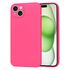 Husa pentru  iPhone 15 Plus Liquid Silicone cu MagSafe, subțire, captusita cu microfibra, anti amprentă, protectie cameră foto, verde deschis
