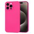 Husa pentru  iPhone 15 Pro Max Liquid Silicone cu MagSafe, subțire, captusita cu microfibra, anti amprentă, protectie cameră foto, fucsia