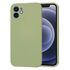 Husa pentru iPhone 12 Liquid Silicone cu MagSafe, subțire, captusita cu microfibra, anti amprentă, protectie cameră foto, verde