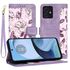 Husa tip carte pentru  Oppo A40, functie stand si port carduri, albastru