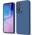 Husa pentru  Motorola Moto G35 Liquid Silicone, subțire, captusita cu microfibra, anti amprentă, protectie cameră foto, verde