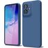 Husa pentru  Motorola Moto G55 Liquid Silicone, subțire, captusita cu microfibra, anti amprentă, protectie cameră foto, lavanda