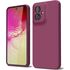 Husa pentru  Motorola Moto G55 Liquid Silicone, subțire, captusita cu microfibra, anti amprentă, protectie cameră foto, lavanda