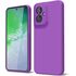 Husa pentru  Motorola Moto G55 Liquid Silicone, subțire, captusita cu microfibra, anti amprentă, protectie cameră foto, lavanda