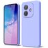 Husa pentru  Oppo A40 Liquid Silicone, subțire, captusita cu microfibra, anti amprentă, protectie cameră foto, albastru
