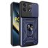 Husa pentru  Poco F6 Pro Ring Armor Kickstand Tough Rugged Cover cu protectie camera, roz
