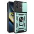 Husa pentru  Poco F6 Pro Ring Armor Kickstand Tough Rugged Cover cu protectie camera, roz
