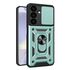 Husa pentru  Samsung Galaxy S24 FE Ring Armor Kickstand Tough Rugged Cover cu protectie camera, verde