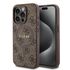 Husa pentru  iPhone 15 Pro Guess - 4G Collection Leather MagSafe - roz