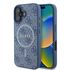 Husa pentru  iPhone 16 Plus Guess - 4G Ring Classic MagSafe - albastru