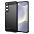 Husa pentru Samsung Galaxy S24 FE Carbon Liquid Silicone, albastru