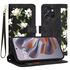 Husa tip carte pentru  Motorola Edge 50 Neo, functie stand si port carduri, albastru