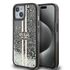 Husa pentru  iPhone 15 Guess - Liquid Glitter - roz