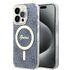 Husa pentru  iPhone 15 Pro cu MagSafe Guess - IML Series - roz neon