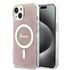Husa pentru  iPhone 15 cu MagSafe Guess - IML Series - roz