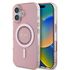 Husa pentru  iPhone 16 Plus cu MagSafe Guess - IML Series - roz neon