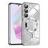 Husa pentru  Samsung Galaxy A35 cu MagSafe Sparkle Glare Detachable Layer, cu protectie lentile - verde