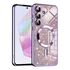Husa pentru  Samsung Galaxy A35 cu MagSafe Sparkle Glare Detachable Layer, cu protectie lentile - verde