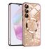 Husa pentru  Samsung Galaxy A35 cu MagSafe Sparkle Glare Detachable Layer, cu protectie lentile - verde