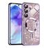 Husa pentru  Samsung Galaxy A55 cu MagSafe Sparkle Glare Detachable Layer, cu protectie lentile - auriu