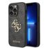Husa pentru  iPhone 15 Pro Guess - Hardcase 4G Series - maro inchis