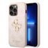Husa pentru  iPhone 15 Pro Guess - Hardcase 4G Series - maro inchis