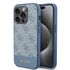 Husa pentru  iPhone 15 Pro Max Guess - Hardcase 4G Series - albastru deschis