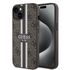 Husa pentru  iPhone 15 cu MagSafe Guess - Hardcase 4G Series - maro