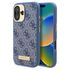 Husa pentru  iPhone 16 cu MagSafe Guess - Hardcase 4G Series - albastru inchis